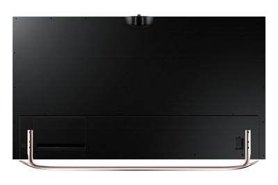 Super fladt fjernsyn i kobber farvet ramme